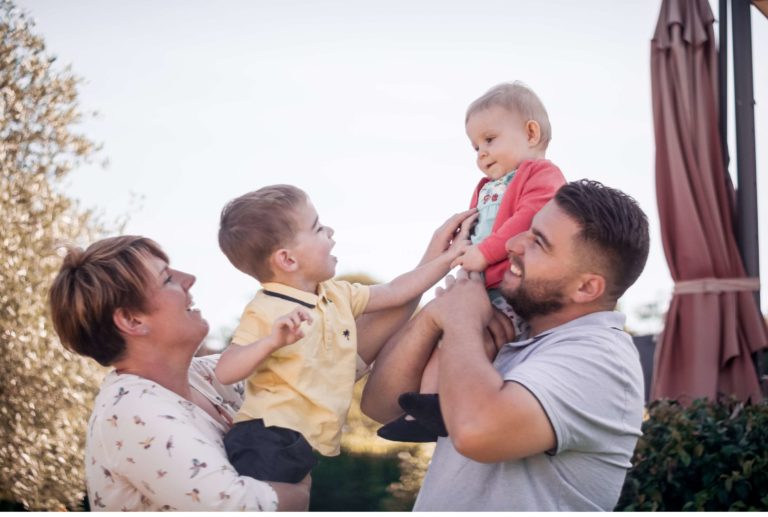 Un moment en famille à domicile